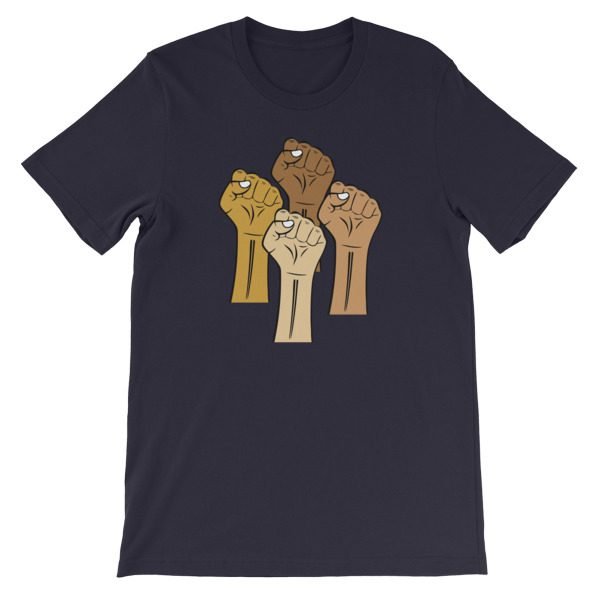 Black Lives Matter Hand Short-Sleeve Unisex T-Shirt - Image 7