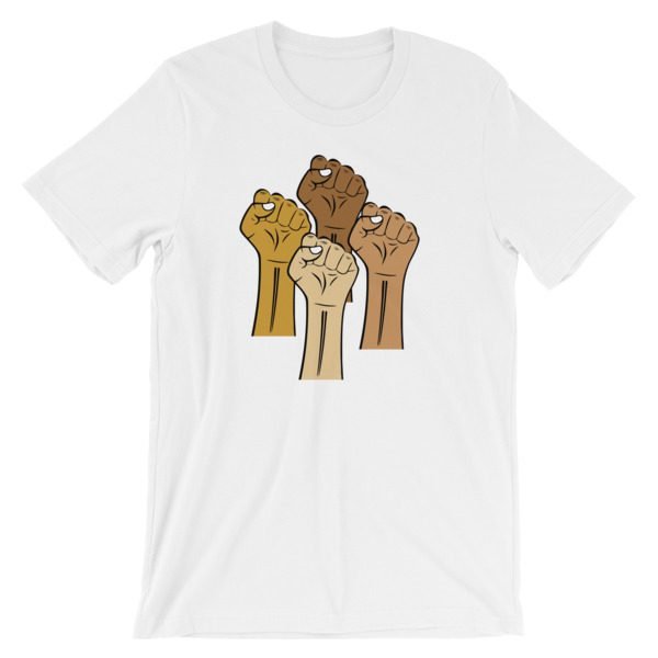 Black Lives Matter Hand Short-Sleeve Unisex T-Shirt - Image 2
