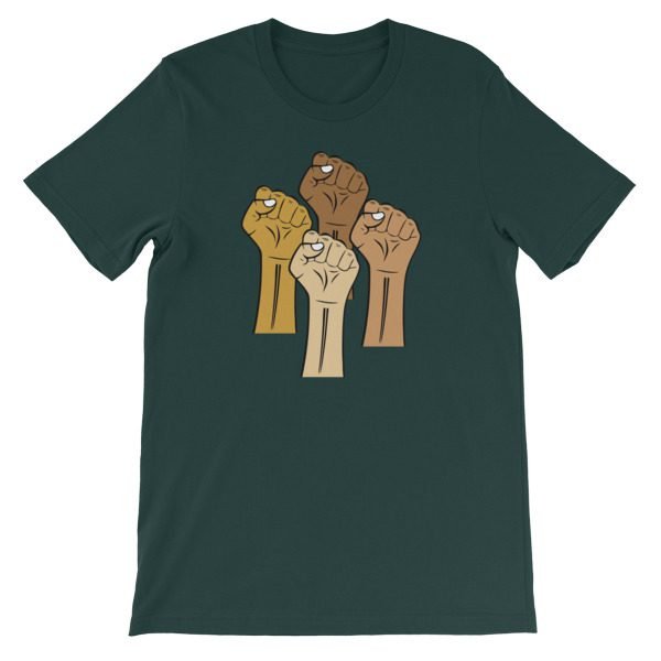 Black Lives Matter Hand Short-Sleeve Unisex T-Shirt - Image 9