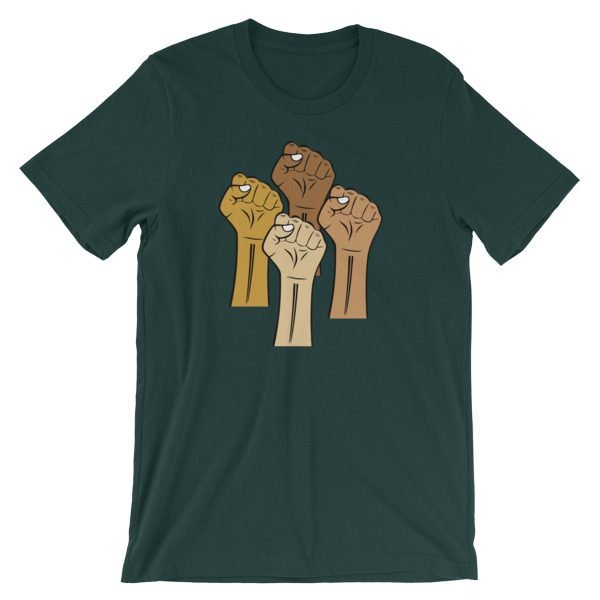 Black Lives Matter Hand Short-Sleeve Unisex T-Shirt - Image 10