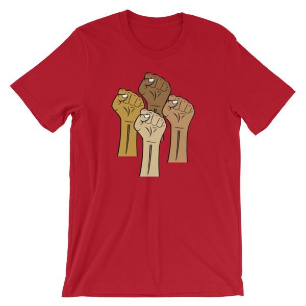Black Lives Matter Hand Short-Sleeve Unisex T-Shirt - Image 16