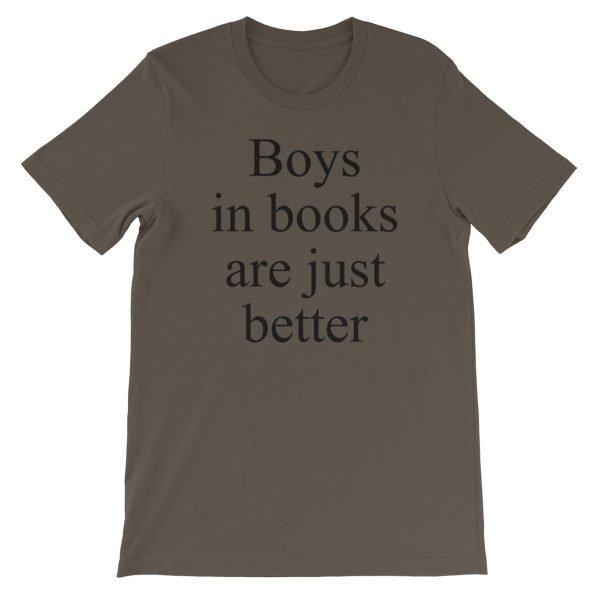 Boys In Books Are Just Better Short-Sleeve Unisex T-Shirt - Image 3