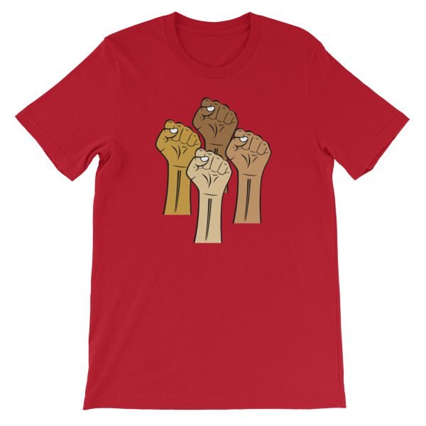 Black Lives Matter Hand Short-Sleeve Unisex T-Shirt - Image 15