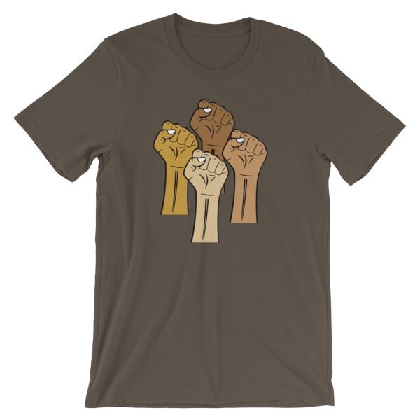 Black Lives Matter Hand Short-Sleeve Unisex T-Shirt - Image 12
