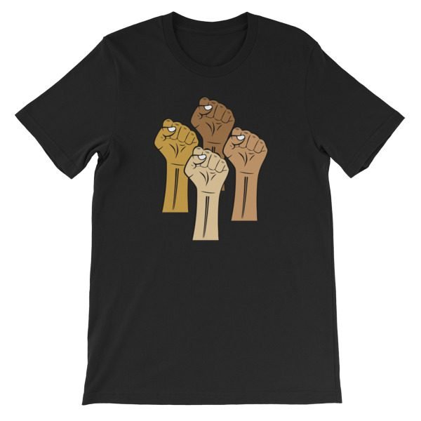 Black Lives Matter Hand Short-Sleeve Unisex T-Shirt - Image 3