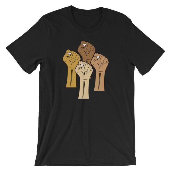 Black Lives Matter Hand Short-Sleeve Unisex T-Shirt - Image 4