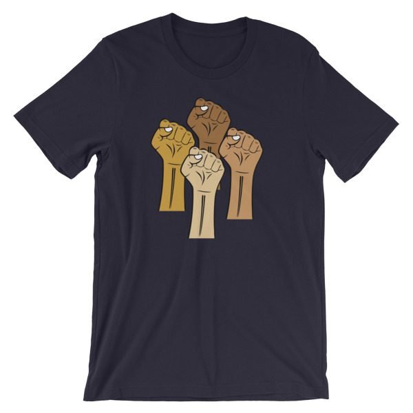 Black Lives Matter Hand Short-Sleeve Unisex T-Shirt - Image 8