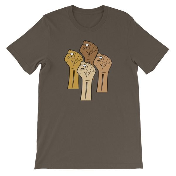 Black Lives Matter Hand Short-Sleeve Unisex T-Shirt - Image 11