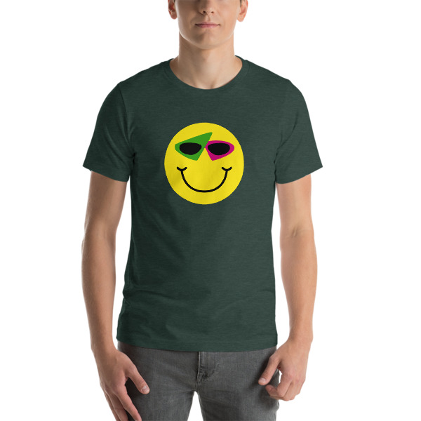Smiley Short-Sleeve Unisex T-Shirt - Image 3