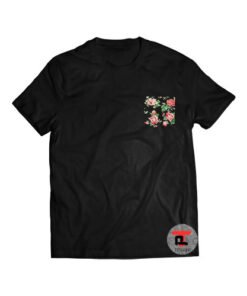 Vintage Rose Floral Print Pocket Shirt
