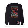 Alcohol Wine Lover Ugly Christmas Sweatshirt