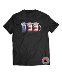 Beer American Flag 4th of July Shirt