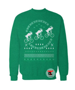 Bikes Ugly Christmas Sweatshirt