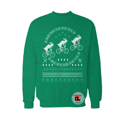 Bikes Ugly Christmas Sweatshirt