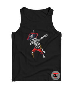 Dabbing Skeleton Pirate Tank Top