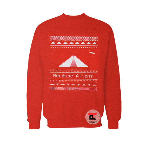 Ancient Aliens Ugly Christmas Sweatshirt - Timepey Viral Fashion and ...