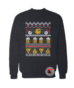 Beer Pizza Ugly Christmas Sweatshirt