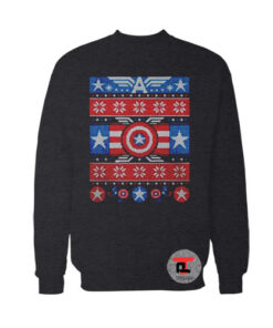 Captain America Ugly Christmas Sweatshirt