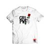 Girl power hand up with rose Shirt