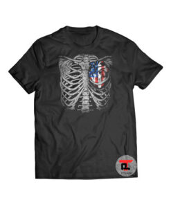 Heart of a Patriot Skeleton Halloween Shirt