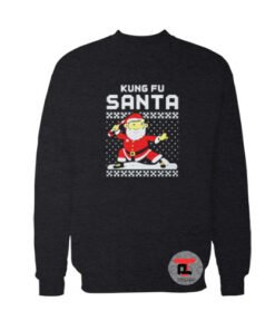 Kungfu Santa Ugly Christmas Sweatshirt