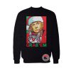 Santa Trump Cat Reindeer Grab em Sweatshirt