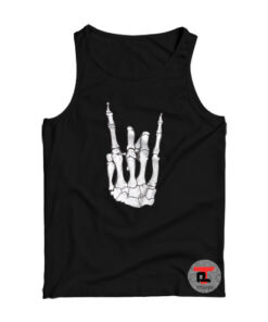 Skeleton Rock Hand Tank Top
