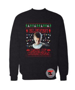 Stranger Things Eleven Days of Christmas Ugly Christmas Sweatshirt
