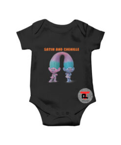 Trolls Satin Chenille Baby Onesie