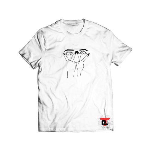 Eye Print Ripped Short-Sleeve Unisex T-Shirt