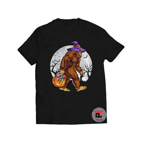 Bigfoot Witch Halloween Viral Fashion T Shirt