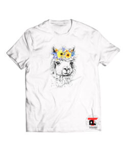 Boho Llama Flowers Women's Viral Fashion T-Shirt