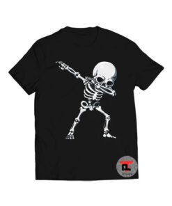 Dabbing Skeleton Halloween Viral Fashion T Shirt