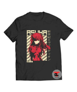Evangelion Asuka Poster Anime Viral Fashion T Shirt
