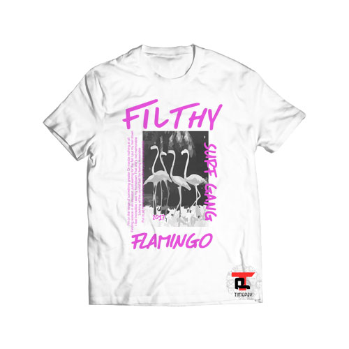 Filthy Flamingo Surf Gang Viral Fashion T Shirt