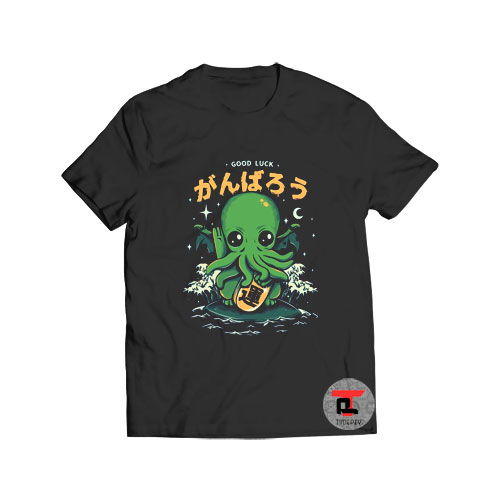 Good Luck Cthulhu Fitted Scoop Viral Fashion T Shirt