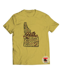 Idaho Linocut Viral Fashion T Shirt