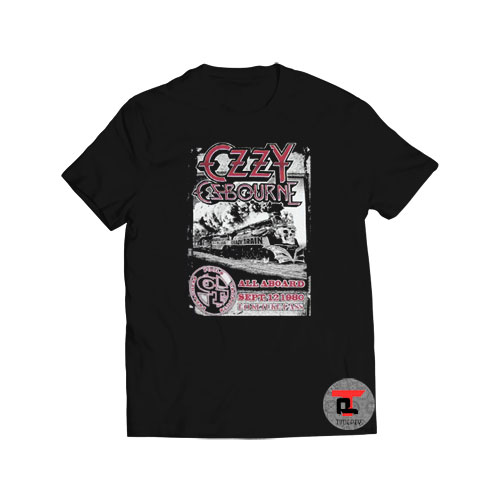 Ozzy Osbourne Crazy Train Viral Fashion T Shirt