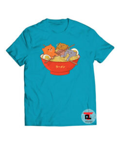 Ramen and cats Viral Fashion T-Shirt