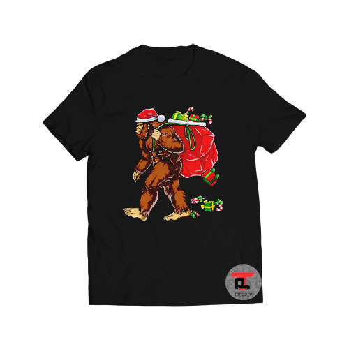 Santa Bigfoot Christmas Viral Fashion T Shirt