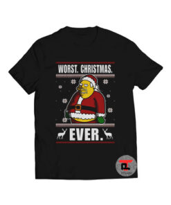 Santa Worst Christmas Ever Ugly Christmas Viral Fashion T Shirt