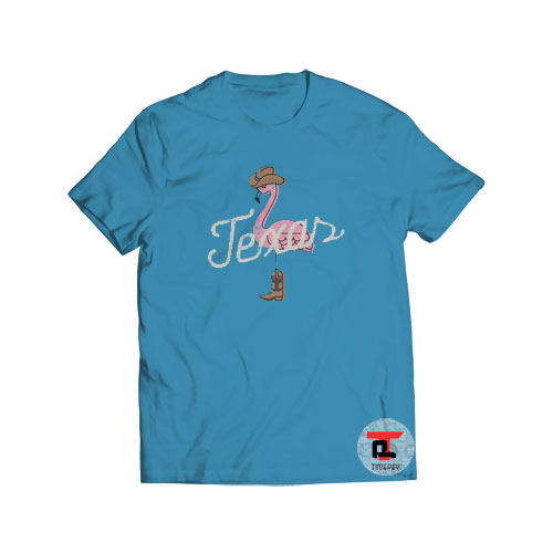 Buy TShirt Texas Cowboy Flamingo Tee Shirt Women And Men