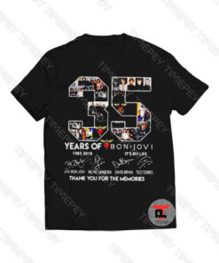 35 years of Bon Jovi 1983 2018 it’s my life Viral Fashion T Shirt
