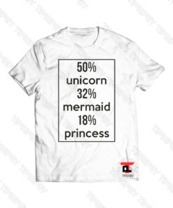 50 Unicorn 32 Mermaid 18 Princess Viral Fashion T Shirt
