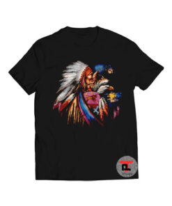 90s Native American 3D Emblem vintage Viral Fashion T Shirt