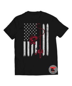 American Flag Bass Fish Viral Fashion T Shirt