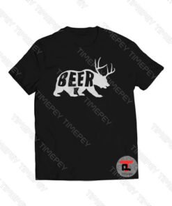 Beer Bear Deer Vintage Viral Fashion T Shirt