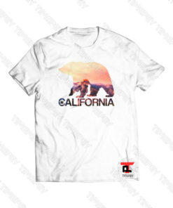California Bear Nature Cut Out Viral Fashion T Shirt