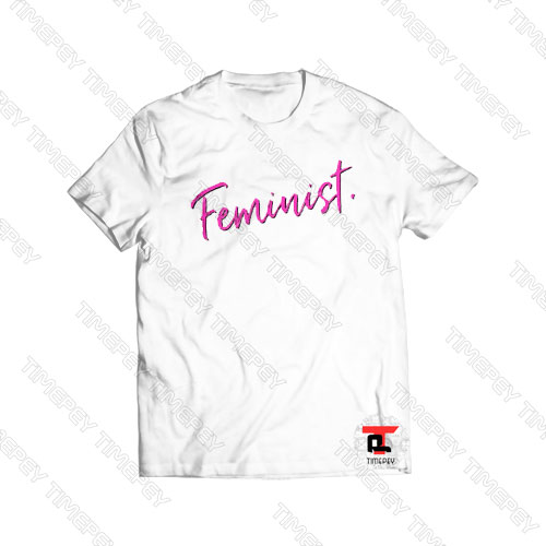 Feminist Neon Script Viral Fashion T Shirt