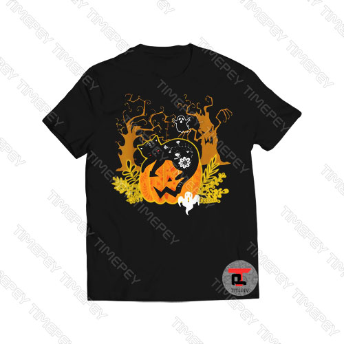 Halloween Cat Pumpkin Black Cat Viral Fashion T Shirt